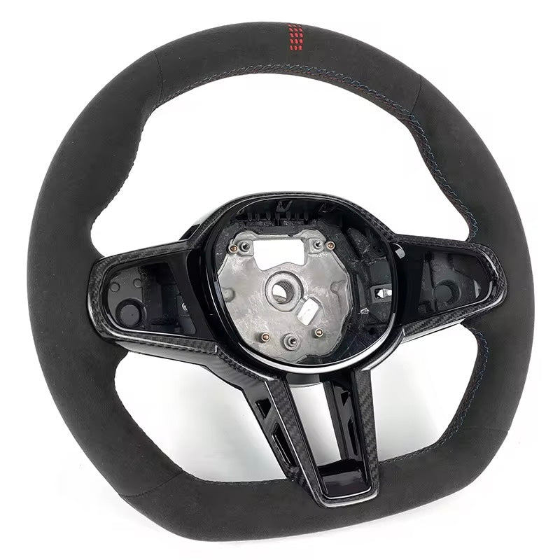 BMW M2 / M3 / M4 / M5 (2020+) – Custom Alcantara Carbon Fiber Steering Wheel