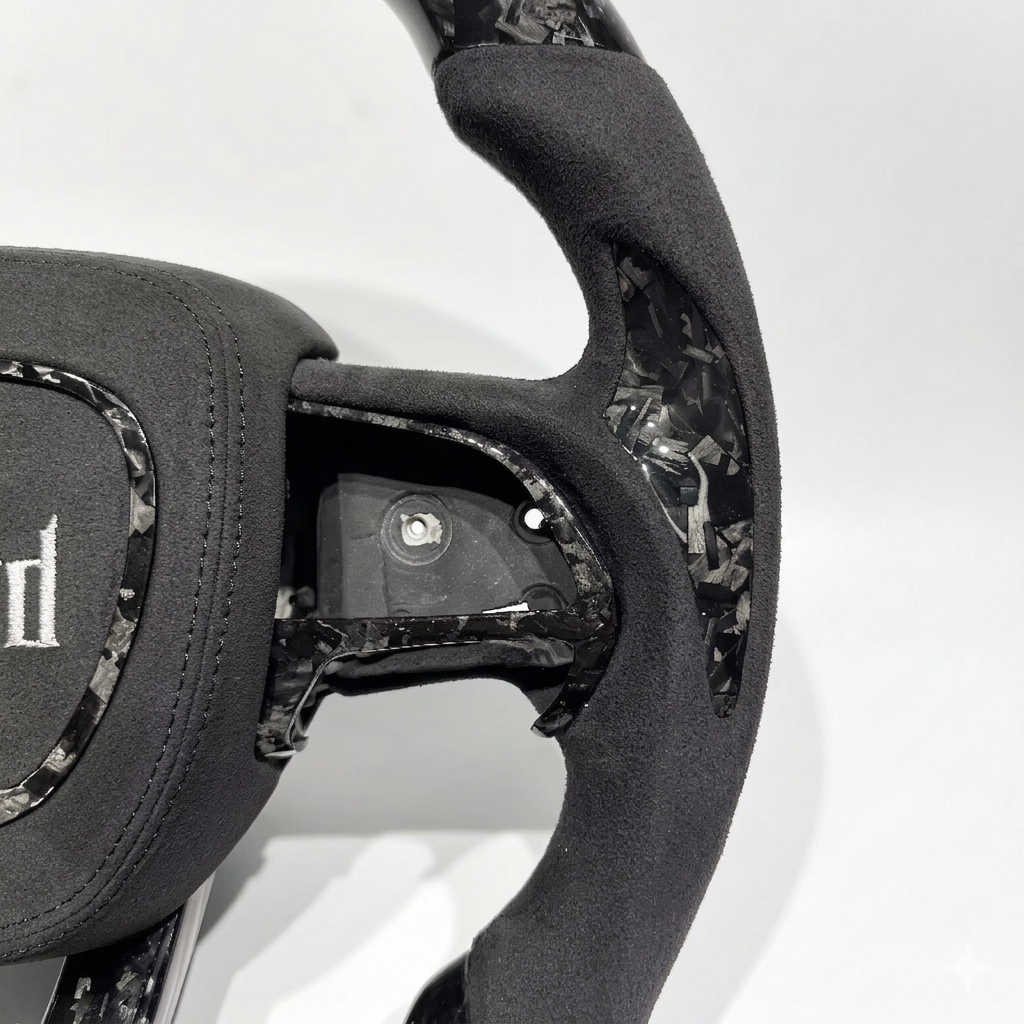 Dodge - Custom Forged Carbon Fiber With Led Display Steering Wheel