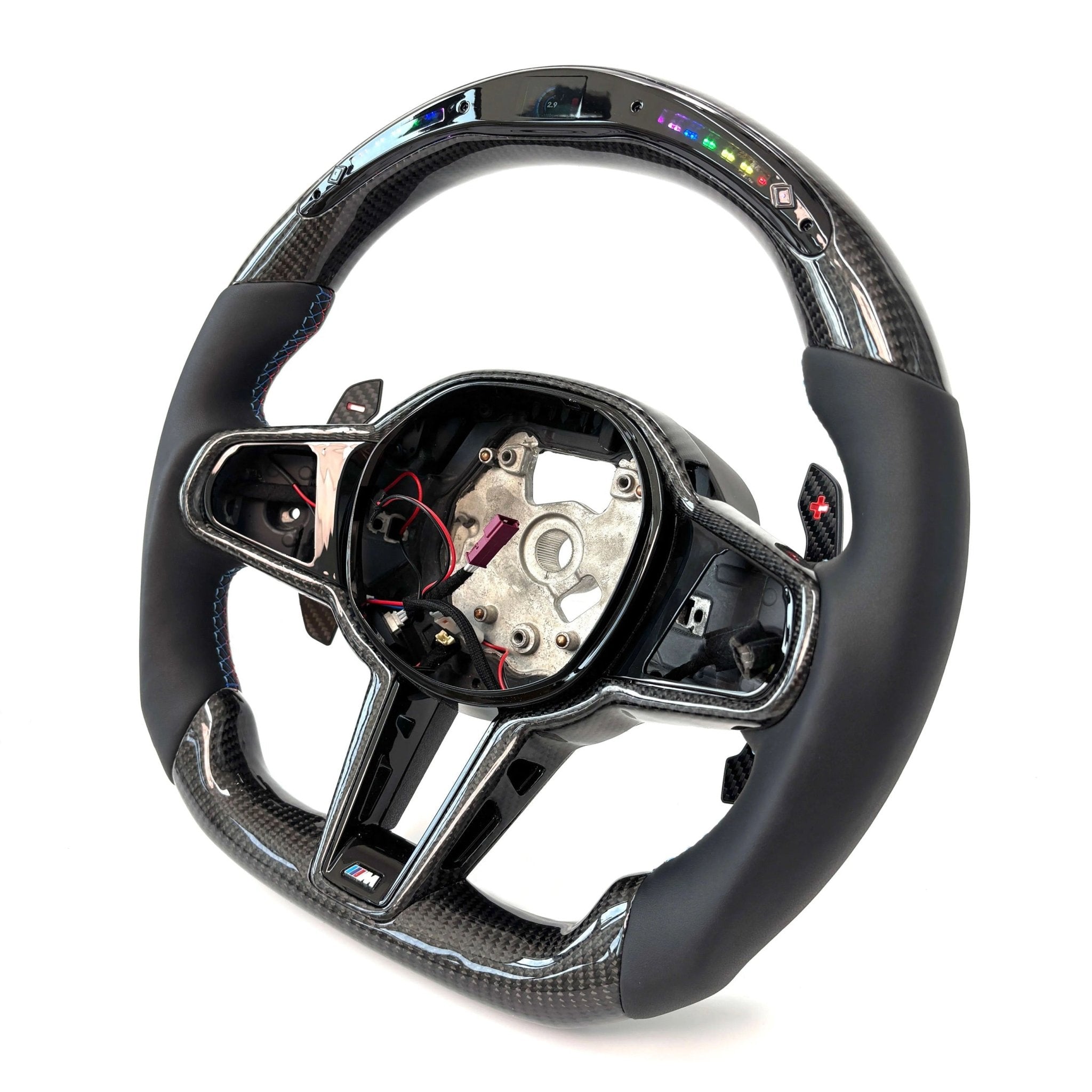 BMW - Custom Carbon Fiber With Smooth Leather Steering Wheel