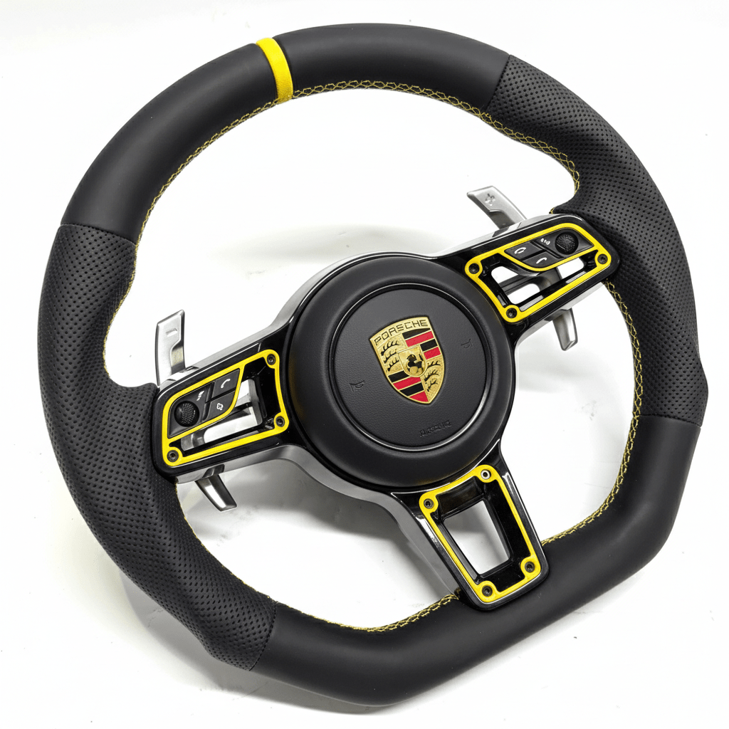 Porsche - Custom Leather With Accents Steering Wheel