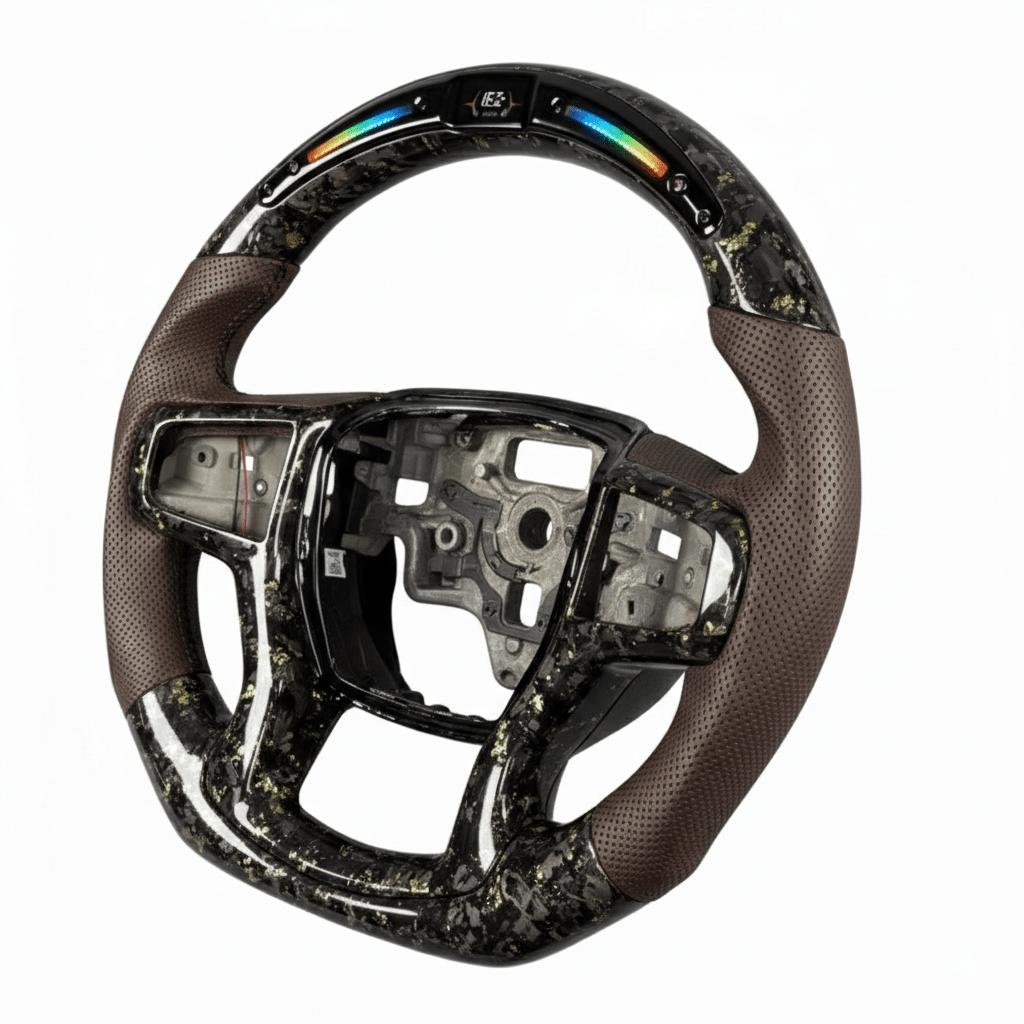 2019+ Chevrolet Silverado/Tahoe - Full Carbon Fiber Steering Wheel With Leather