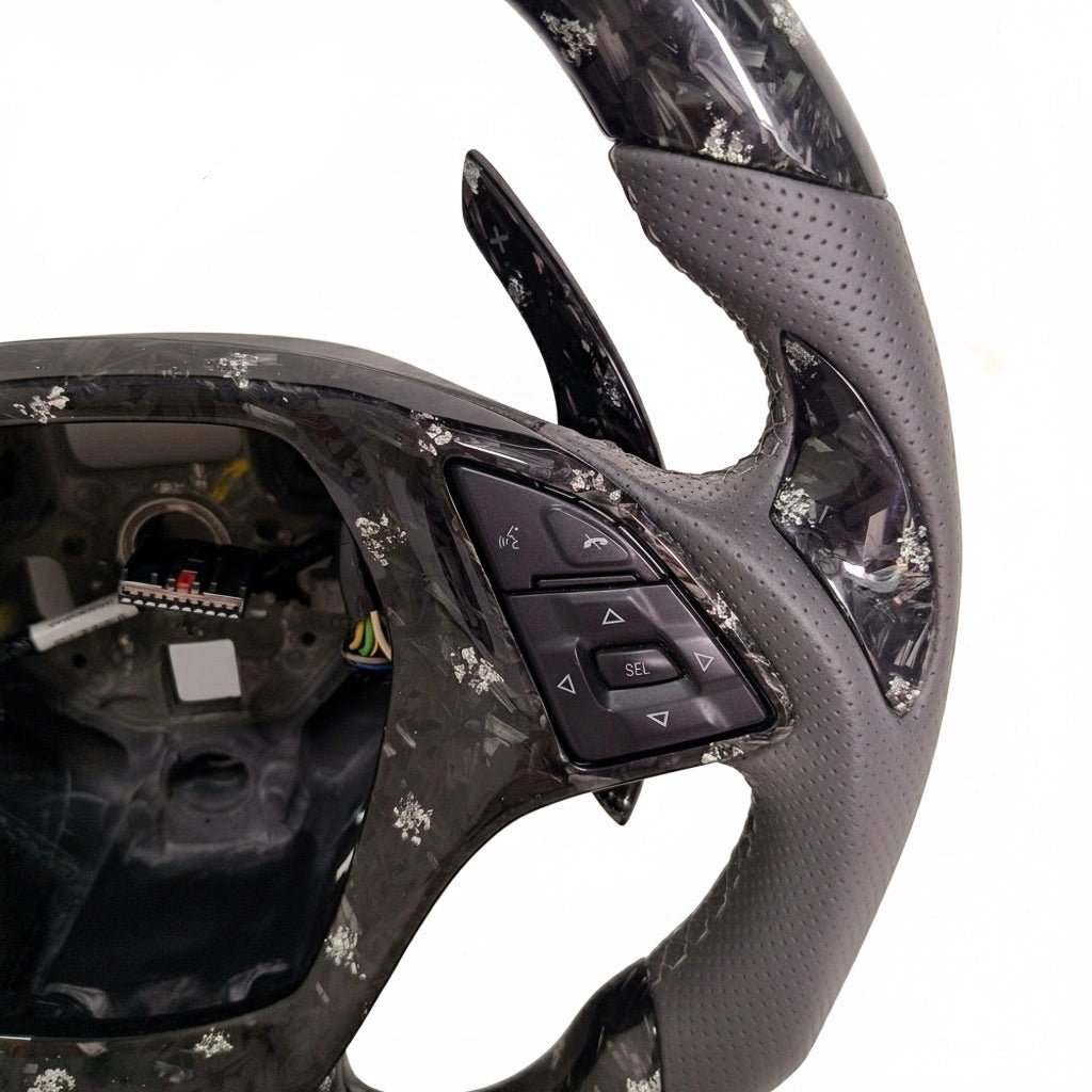 (2017-2023) Chevrolet Camaro - Forged Carbon Fiber With Leather Steering Wheel - American Steering