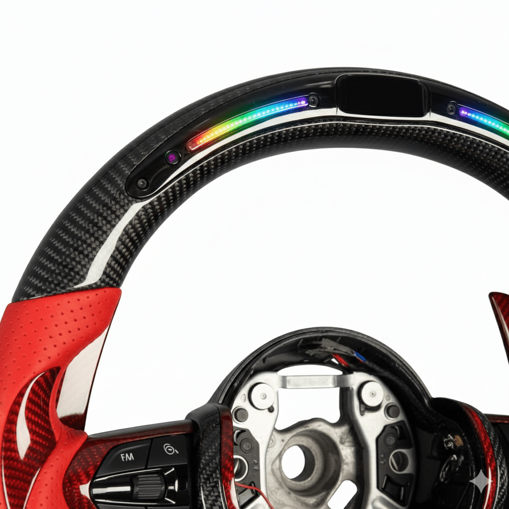 BMW - Carbon Fiber With Led Display Steering Wheel