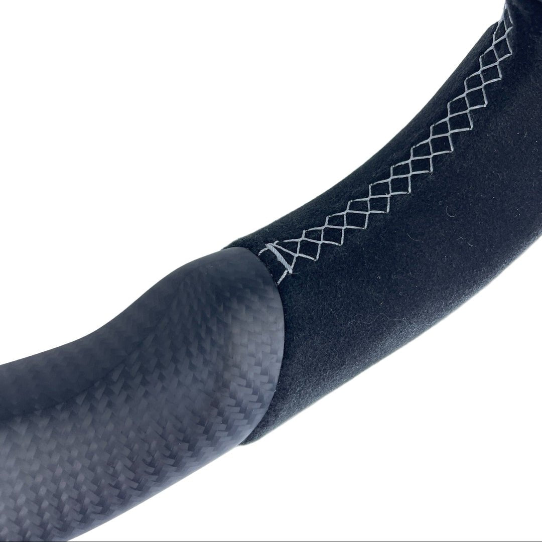(2017-2021) Nissan GTR - Matte Carbon Fiber Steering Wheel With Alcantara - American Steering