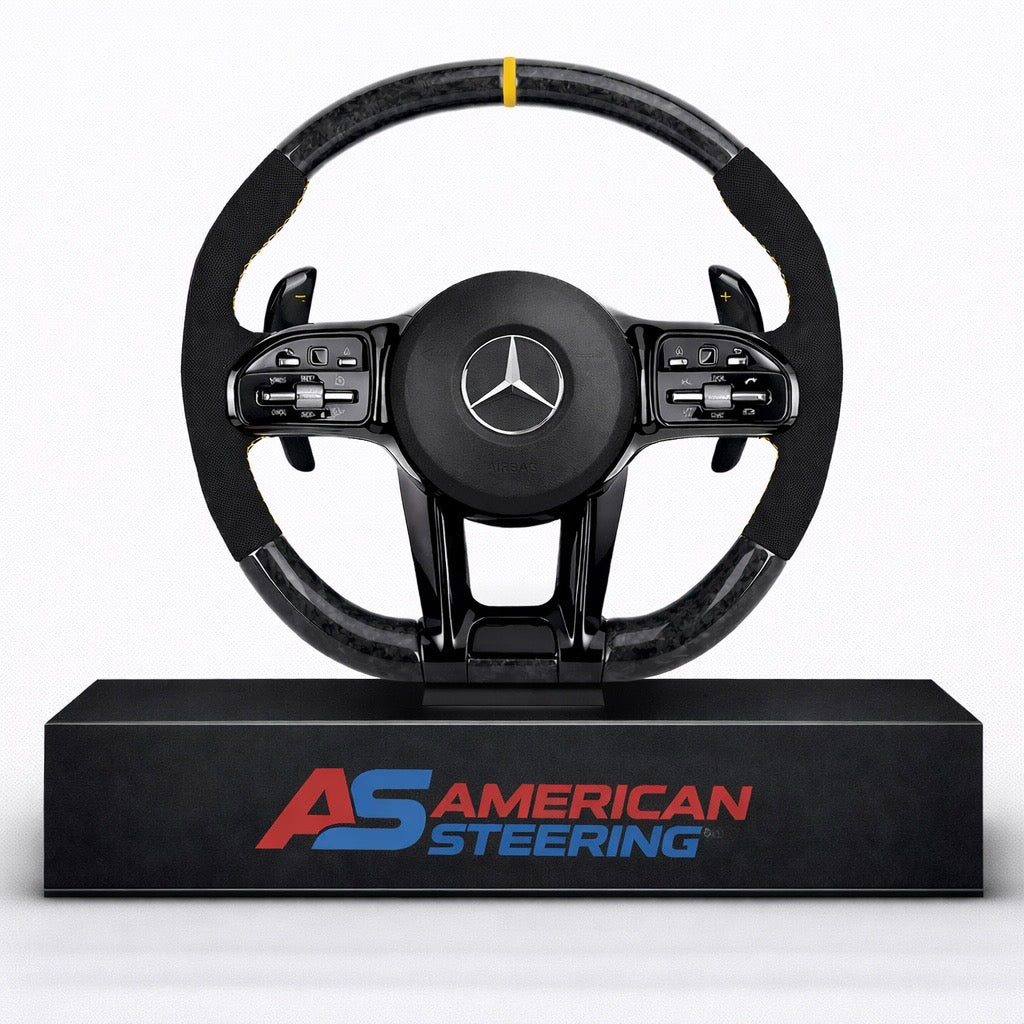2017+ Mercedes Benz - Carbon Fiber Steering Wheel With Alcantara