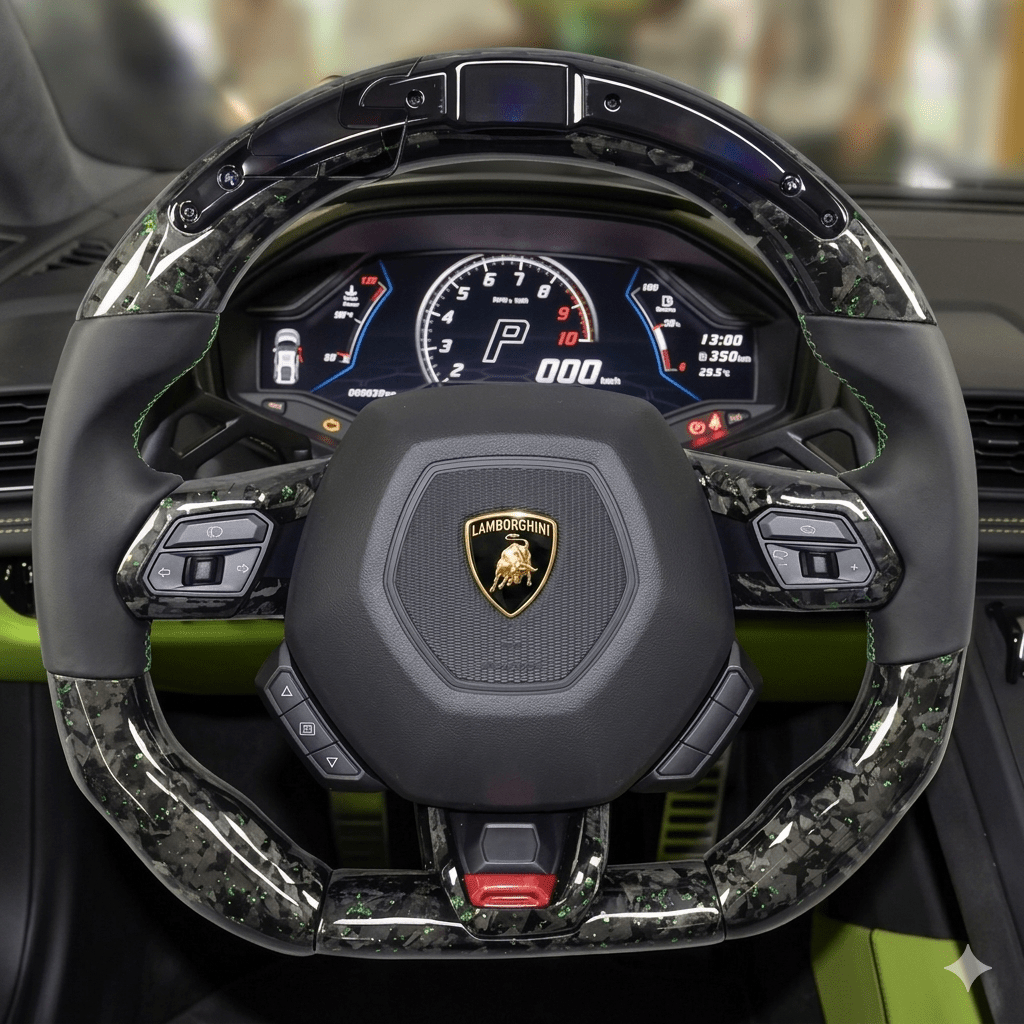 Lamborghini - Forged Carbon Fiber Steering Wheel With Led Display