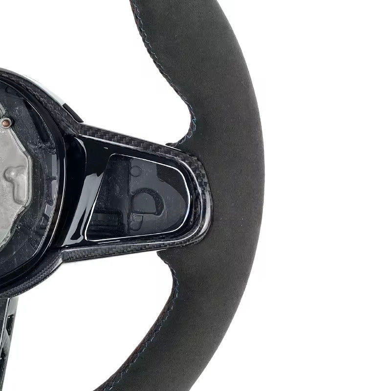 BMW M2 / M3 / M4 / M5 (2020+) – Custom Alcantara Carbon Fiber Steering Wheel