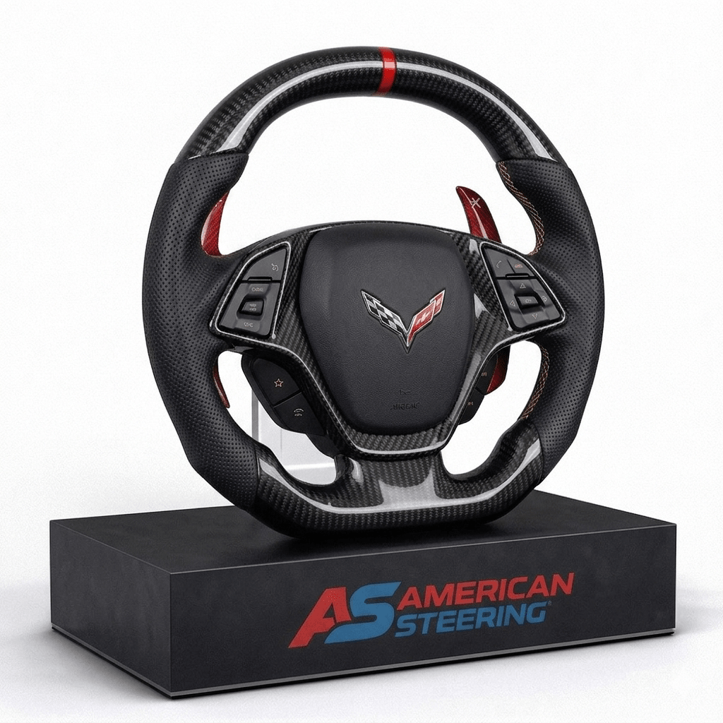 Chevrolet Corvette C7 - Carbon Fiber Steering Wheel With Paddle Shifters