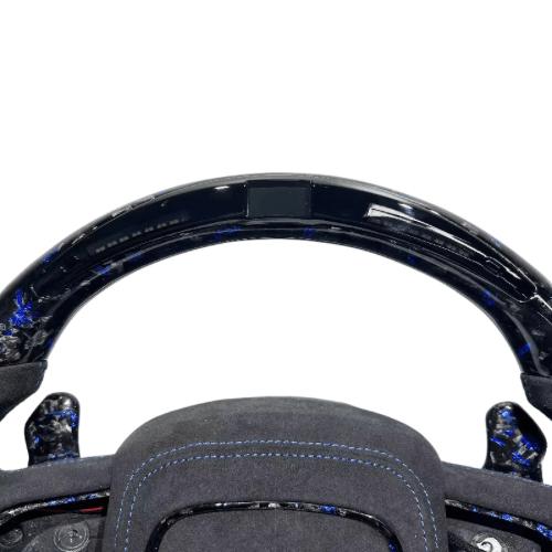 2015-2023 Dodge Durango/Charger/Challenger - Forged Carbon Fiber Steering Wheel With Alcantara & Led Display - American Steering